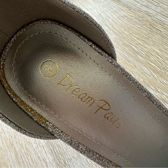 NWT Dream Pairs Silver Pumps Oppointed Lacey Pointed Toe Shoes w/Ankle Strap - 8 - Picture 12 of 16